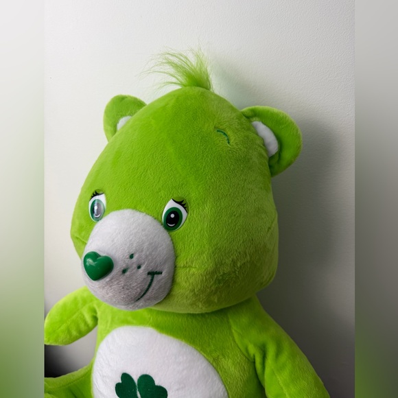 Huge green Good Luck shamrock Care Bears bear - Picture 2 of 11
